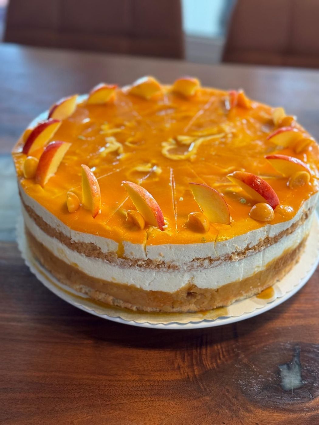 Pfirsich-Sahne-Torte